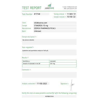 Stanorox Tabs Zerox Pharmaceuticals