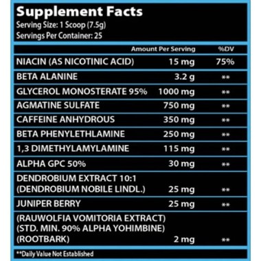 FIRSTCHOICE SUPPLEMENTS - SVG115 PRE WORKOUT 187 G FIRSTCHOICE SUPPLEMENTS